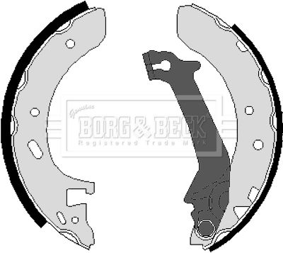 BORG & BECK stabdžių trinkelių komplektas BBS6216